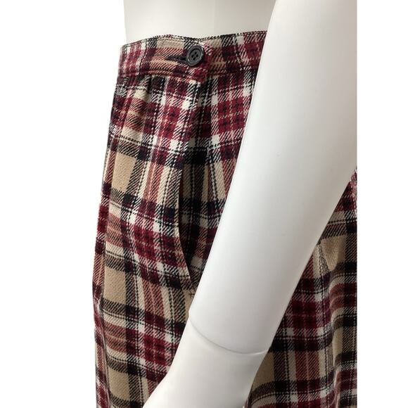 Pendleton VTG Skirt Women’s Size 8 Wool Maxi in Tan Plaid - Picture 4 of 5